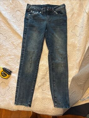 True Religion Boys Faded Blue Slim Jeans